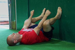 Olympic wall stretch mobility